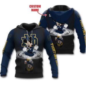 Notre Dame Fighting Irish Mickey Custom Name Shirt