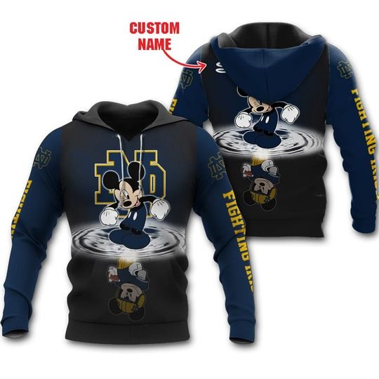 Notre Dame Fighting Irish Mickey Custom Name Shirt Notre Dame Fighting Irish Mickey Custom Name Shirt