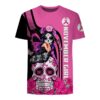 November Girl Breast Cancer Awareness Sugar Skull 3D Shirt