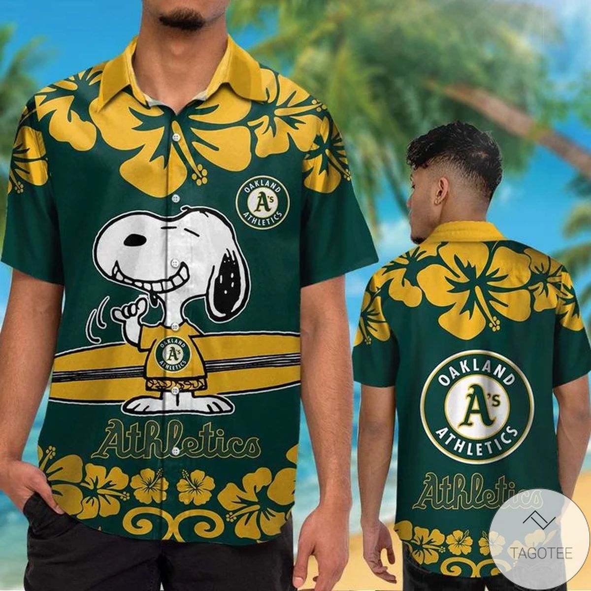 Oakland Athletics Snoopy Hawaiian Shirt Oakland Athletics Snoopy Hawaiian Shirt
