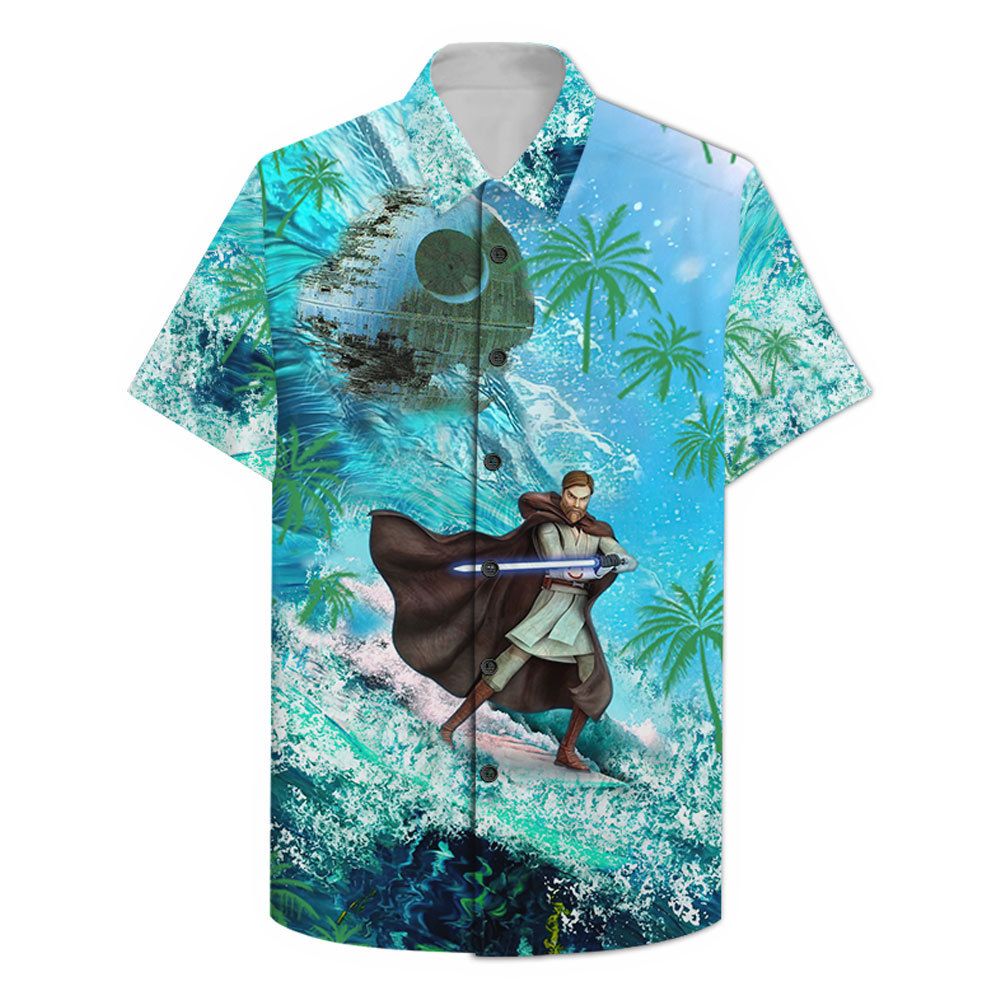 Obi Wan Kenobi Surfing Hawaiian Shirt Obi Wan Kenobi Surfing Hawaiian Shirt