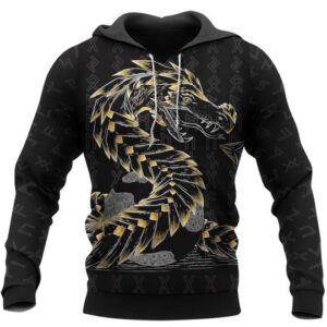 Odin And Jormungandr 3D Hoodie And Shirt