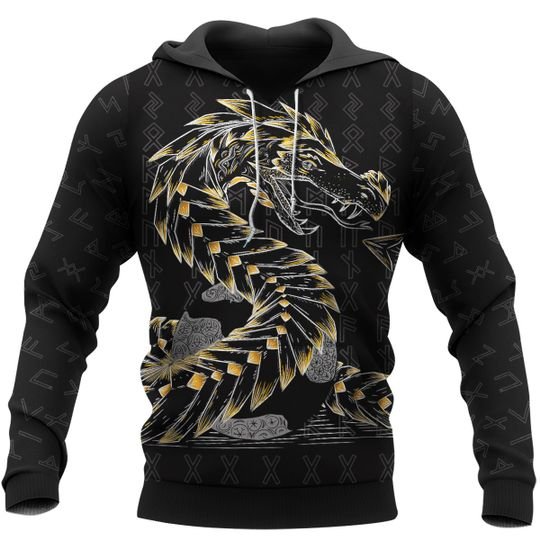 Odin And Jormungandr 3D Hoodie And Shirt Odin And Jormungandr 3D Hoodie And Shirt