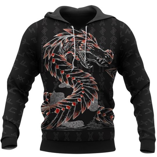 Odin And Jormungandr 3D Hoodie And Shirt Odin And Jormungandr 3D Hoodie And Shirt
