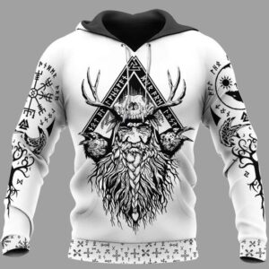 Odin Raven And Yggdrasil 3D Hoodie And Shirt