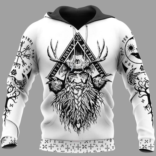 Odin Raven And Yggdrasil 3D Hoodie And Shirt Odin Raven And Yggdrasil 3D Hoodie And Shirt