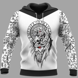 Odin Raven Raven Vegvisir 3D Hoodie And Shirt