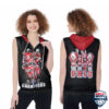 Ohio State Buckeyes Champions University Football 3D Sleeveless Zip Hoodie