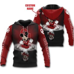 Oklahoma Sooners Mickey Custom Name Shirt
