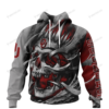 Oklahoma Sooners Skull Personalized Custom 3D Hoodie