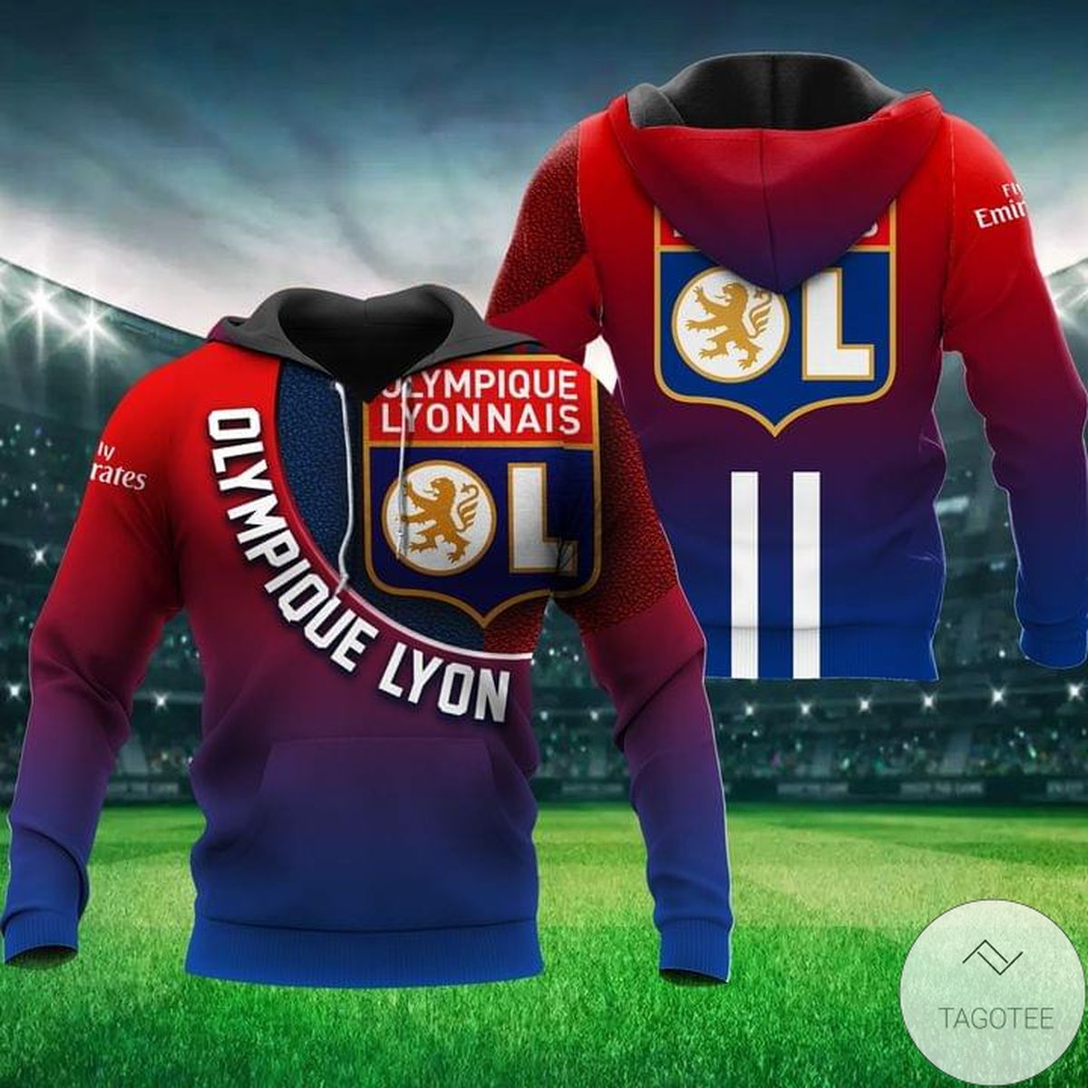 Olympique Lyonnais Logo Hoodie Olympique Lyonnais Logo Hoodie