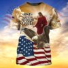 One Nation Under God Eagle American Flag 3D Shirt Hoodie