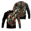 Oni Mask Tattoo All Over Printed 3D Hoodie