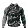 Oregon Ducks Skull Personalized Custom 3D Hoodie