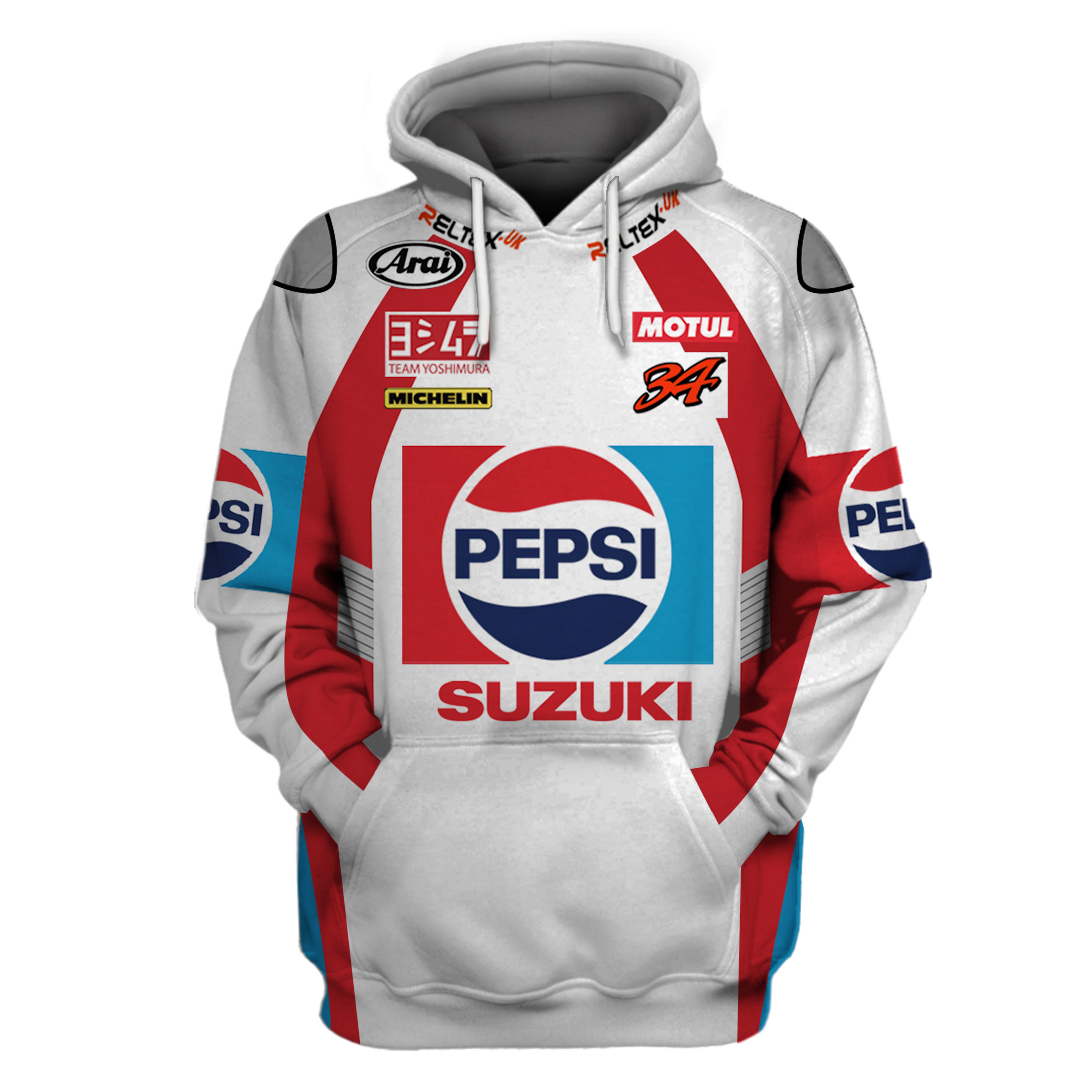 Pepsi Suzuki Racing 3D Full Printing Hoodie Pepsi Suzuki Racing 3D Full Printing Hoodie
