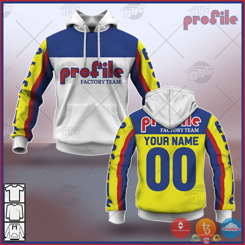 Personalize Bmx Profile Racing Factory Team White 3D Shirt Personalize Bmx Profile Racing Factory Team White 3D Shirt