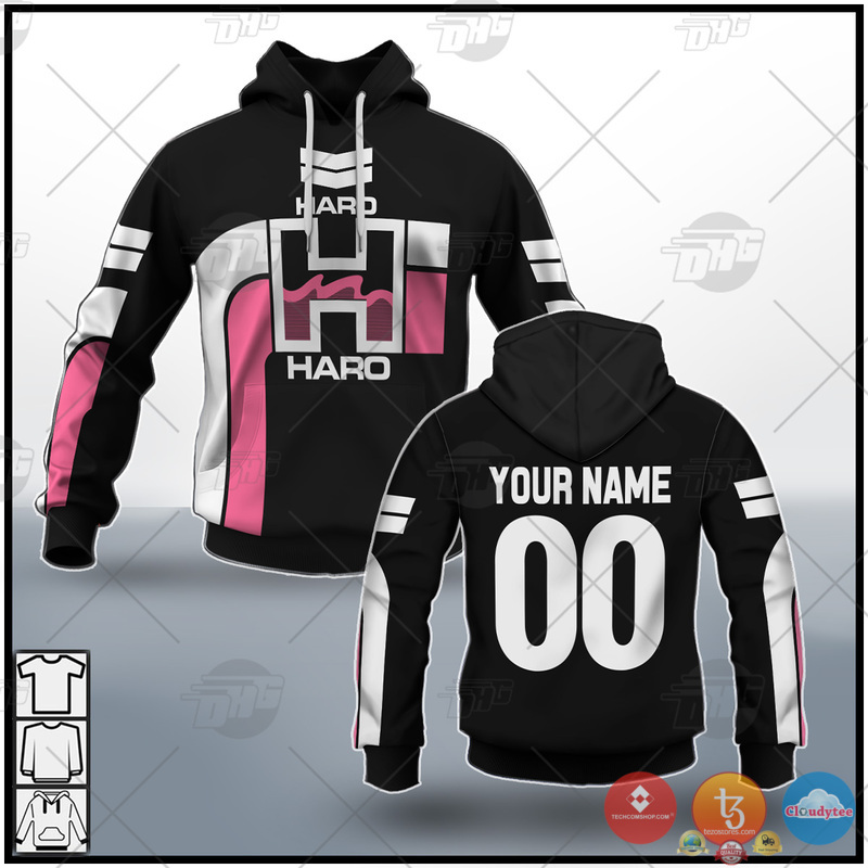 Personalize Haro Bmx Racing Black Pink 3D Shirt Personalize Haro Bmx Racing Black Pink 3D Shirt