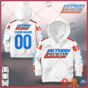 Personalize Skyway Recreation Bmx Racing 3D Shirt