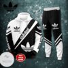 Personalized Adidas Black And White Hoodie And Pants