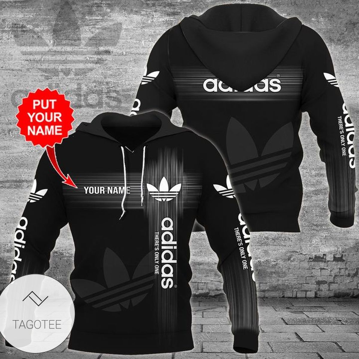 Personalized Adidas Black Hoodie Personalized Adidas Black Hoodie