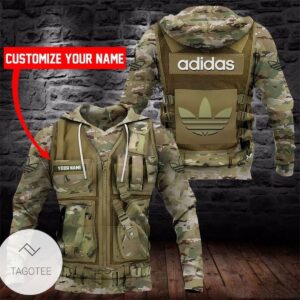 Personalized Adidas Camo Hoodie- Tagotee