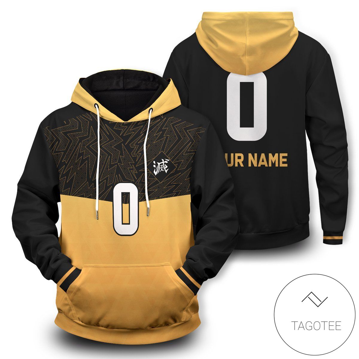 Personalized Agatsuma Zenitsu Pullover Hoodie- Tagotee Personalized Agatsuma Zenitsu Pullover Hoodie- Tagotee