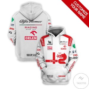 Personalized Alfa Romeo Branded Unisex 3D Hoodie