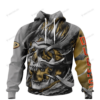 Personalized Anaheim Ducks Custom Skull Jersey Hoodie
