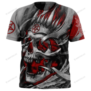 Personalized Anthrax Band Skull Custom 3D Shirt