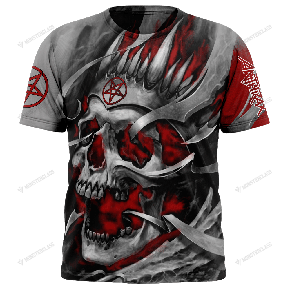 Personalized Anthrax Band Skull Custom 3D Shirt Personalized Anthrax Band Skull Custom 3D Shirt