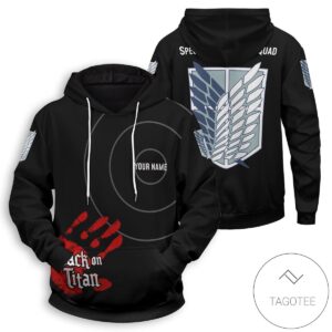 Personalized Aot Skilled Corps Soldier Pullover Hoodie