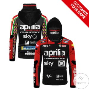 Personalized Aprilia Racing Team Gaiter Mask Hoodie- Tagotee