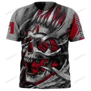 Personalized Arizona Diamondbacks Custom Skull Jersey Hoodie