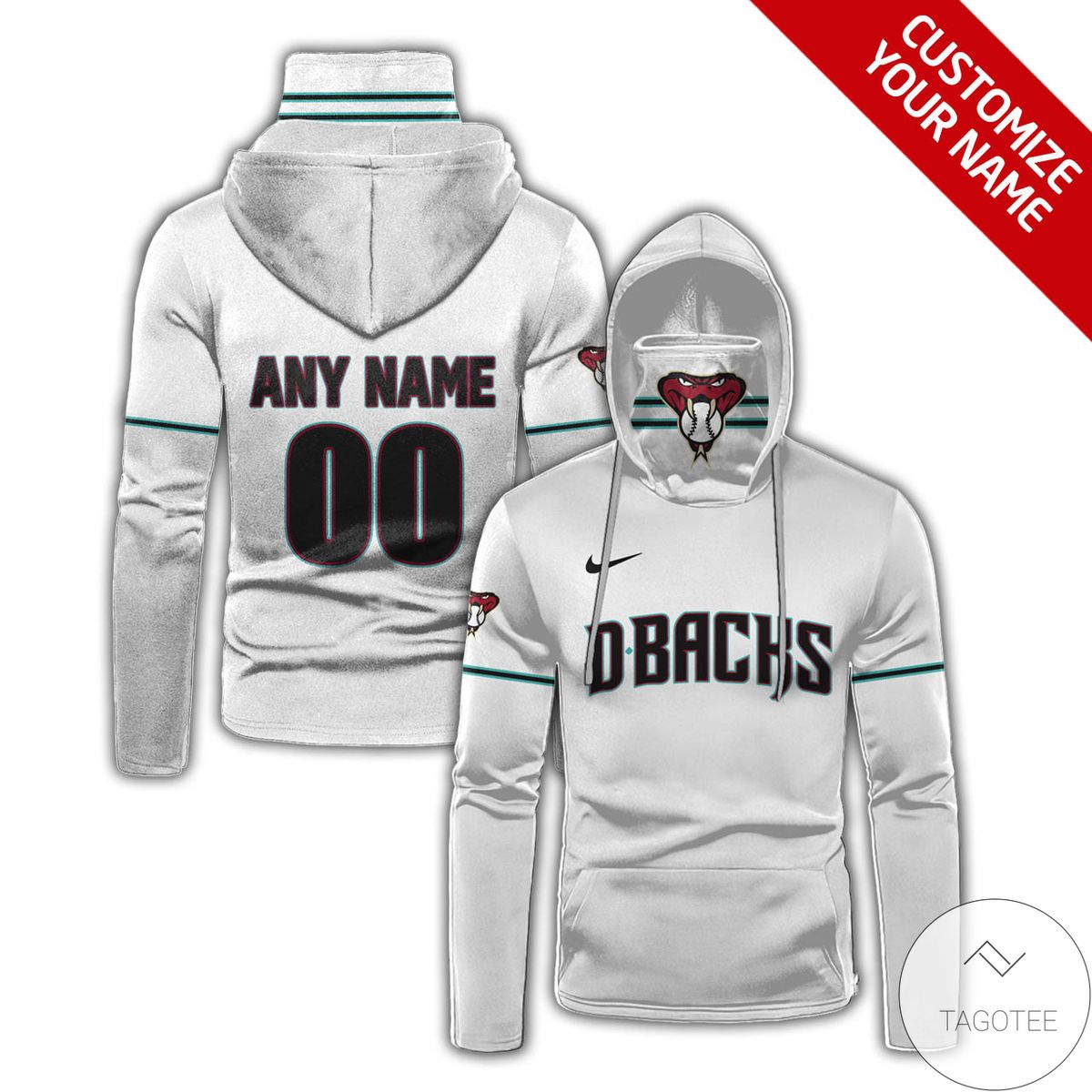 Personalized Arizona Diamondbacks Gaiter Mask Hoodie Personalized Arizona Diamondbacks Gaiter Mask Hoodie