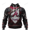 Personalized Atlanta Braves Custom 3D Warriors Jerseys Hoodie