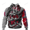 Personalized Atlanta Braves Custom Skull Jersey Hoodie