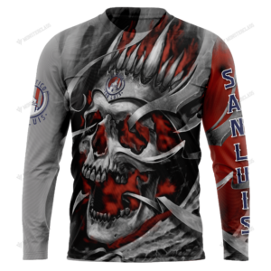 Personalized Atletico San Luis Custom Skull Jersey Hoodie