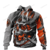 Personalized Baltimore Orioles Custom Skull Jersey Hoodie