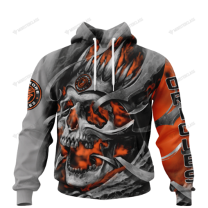 Personalized Baltimore Orioles Custom Skull Jersey Hoodie