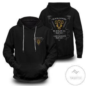 Personalized Black Bull Squad Pullover Hoodie- Tagotee