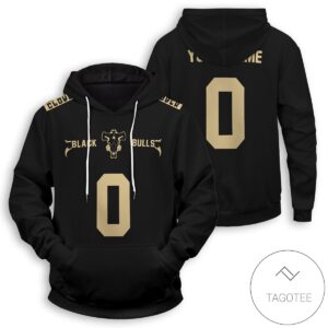 Personalized Black Bull Uniform Pullover Hoodie