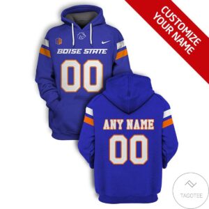 Personalized Boise State Broncos Branded Team Unisex 3D Hoodie