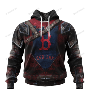 Personalized Boston Red Sox Custom 3D Warriors Jerseys Hoodie