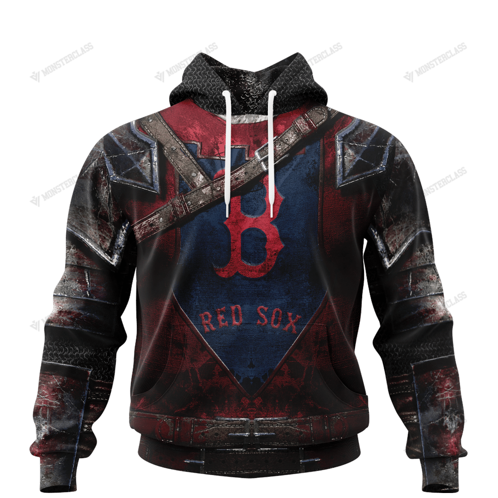 Personalized Boston Red Sox Custom 3D Warriors Jerseys Hoodie Personalized Boston Red Sox Custom 3D Warriors Jerseys Hoodie