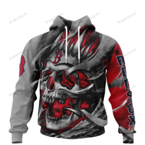 Personalized Boston Red Sox Custom Skull Jersey Hoodie