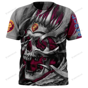 Personalized Brisbane Lions Custom Skull Jersey Hoodie