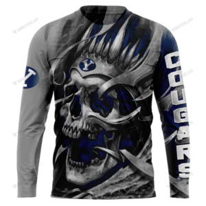 Personalized Byu Cougars Skull Custom 3D Shirt