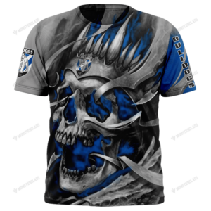 Personalized Canterbury-Bankstown Bulldogs Custom Skull Jersey Hoodie