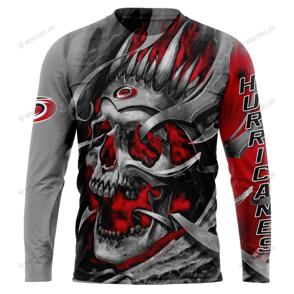 Personalized Carolina Hurricanes Custom Skull Jersey Hoodie Personalized Carolina Hurricanes Custom Skull Jersey Hoodie
