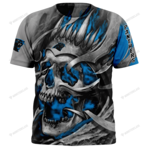 Personalized Carolina Panthers Custom Skull Jersey Hoodie